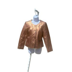 Jaclyn Smith bronze jacket  small
